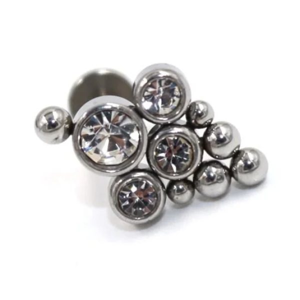 "AGB" Özel Taşlı Uçurtma Figürlü Aksesuarlı  Kulak, Kıkırdak, Helix & Tragus Piercing