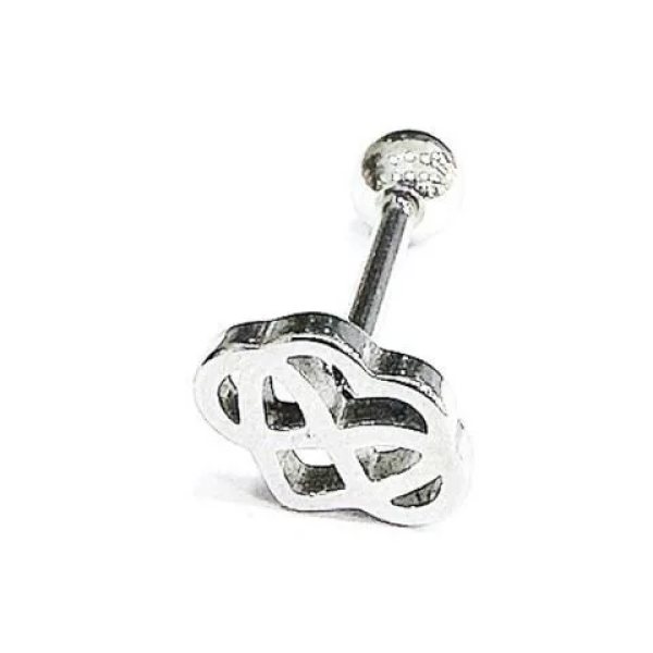 %100 Cerrahi Çelik "tongue" SONSUZLUĞUN İÇİNDEKİ AŞK FİGÜRLÜ DİL Piercing (SERTİFİKALI)