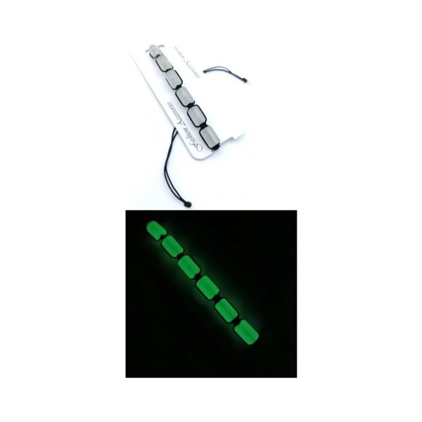 AYARLANABİLİR GECE PARLAYAN FOSFORLU FİGÜRLÜ MAKROME BİLEKLİK (UNISEX)