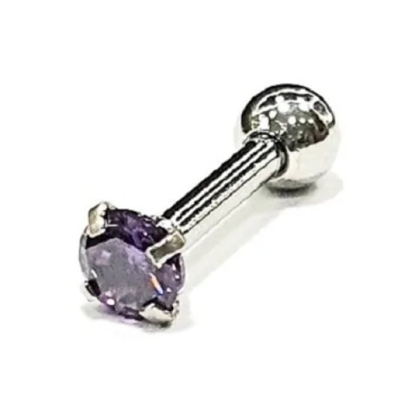 AGB Parıltı Taşlı 316L Cerrahi Çelik  (Helix) & Burun Piercing (%100 AGB İbareli)