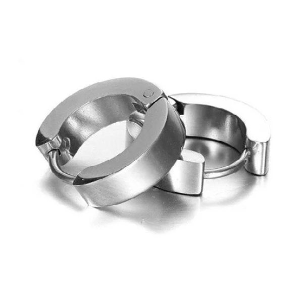 %100 Paslanmaz Cerrahi Çelik Unisex Halka Piercing Küpe