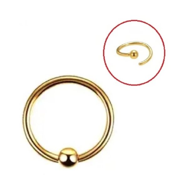 %100 Cerrahi Çelik Sabit Toplu Burun, Kulak, Kaş Nostril, Septum, Helix, Dalth Halka Hızma Piercing
