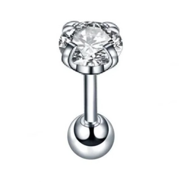 İhtişamlı "AGB" Parıltı Taşlı 316L Cerrahi Çelik  (Helix) & Burun Piercing (%100 AGB İbareli)