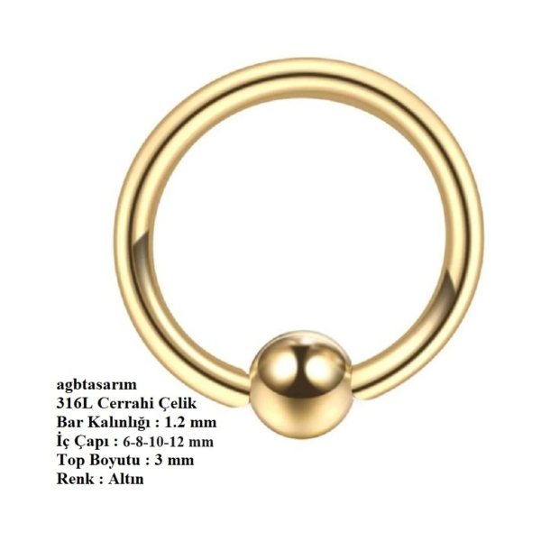 %100 CERRAHİ ÇELİK "Septum, Nose, Helix" "Burun, Dudak, Kaş, Kıkırdak" TOPLU TAM HALKA PİERCİNG