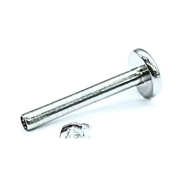 Minimal "AGB" Parıltı Taşlı 316L Çelik Helix, Dudak & Burun Piercing (%100 "AGB" İbareli)