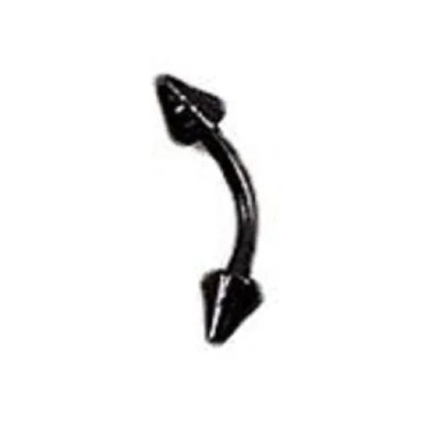 Çift Ok Figürlü "eyebrow, Rook" Spike Kavisli Kaş Piercing (ORJİNAL CERRAHİ ÇELİK, ÖZEL TASARIM)