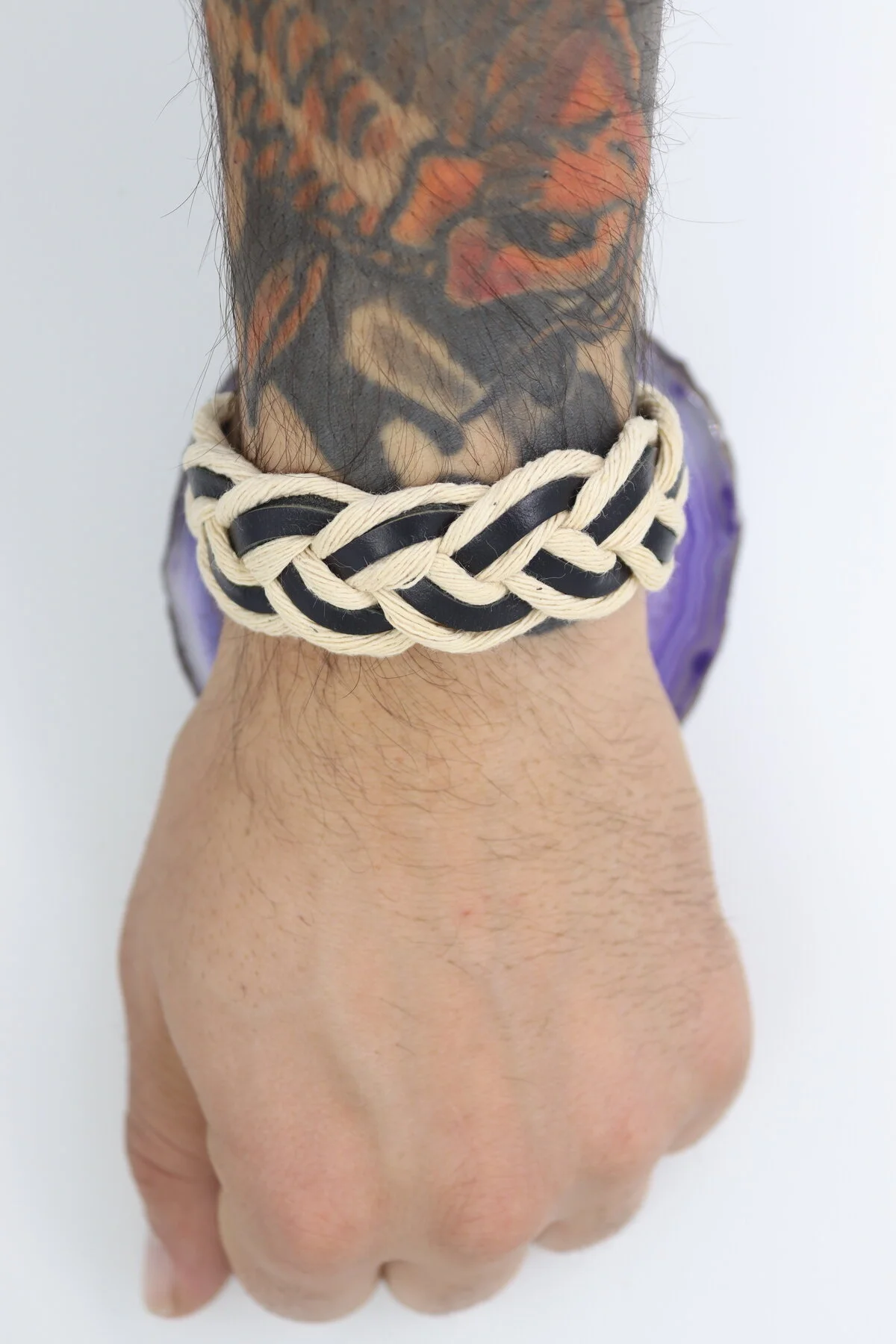 Sarmal Desenli ERKEK Doğa Model Hasır Bileklik 1