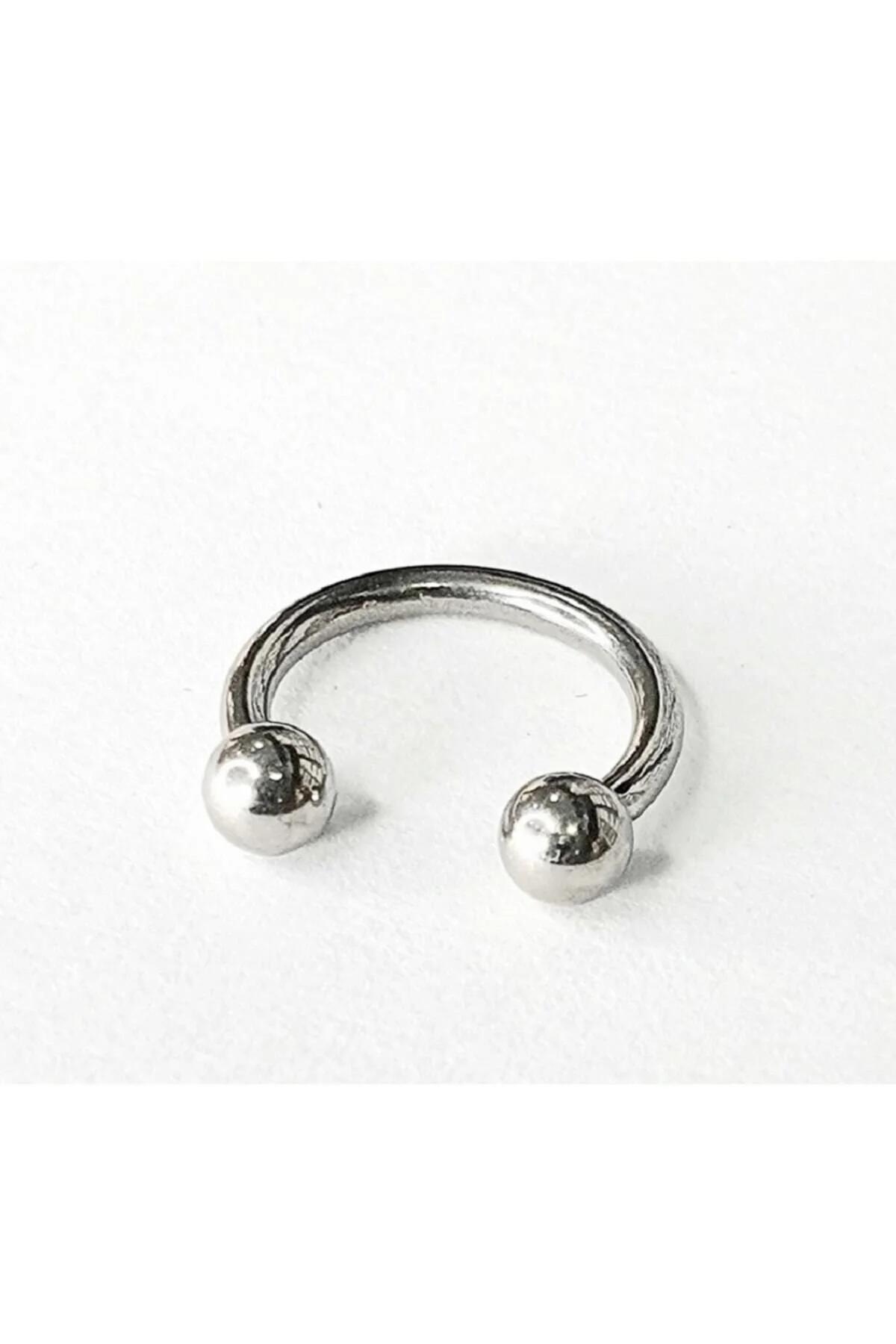 %100 G23 Titanyum Gümüş Rengi Halka "septum, Nose, Helix" "burun, Dudak, Kaş, Kıkırdak" Piercing 6