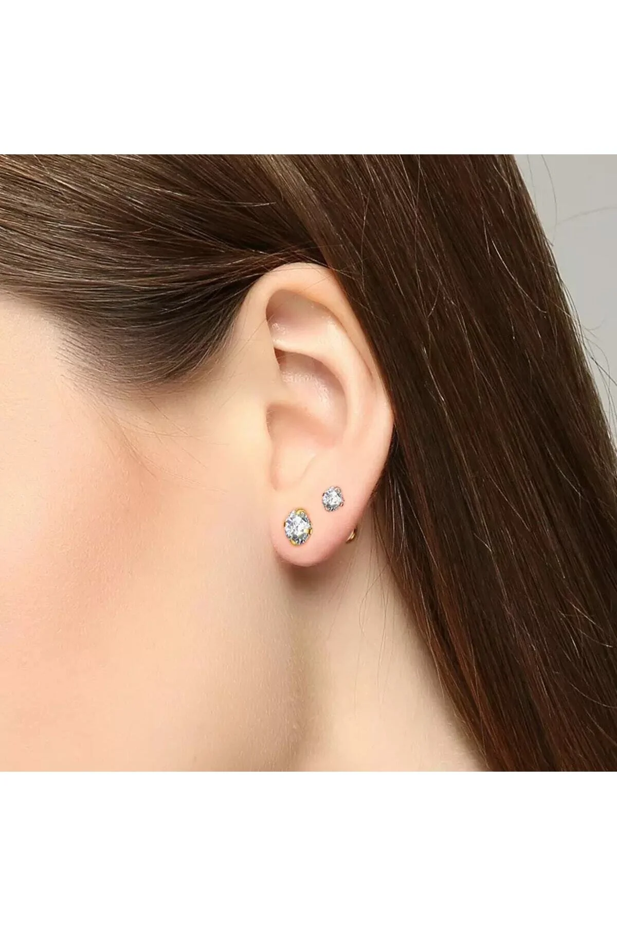 %100 316L Cerrahi Çelik Burun, Dudak Kulak Piercing "medusa", "labret" "AGB" Parıltı Taşlı Piercing 4