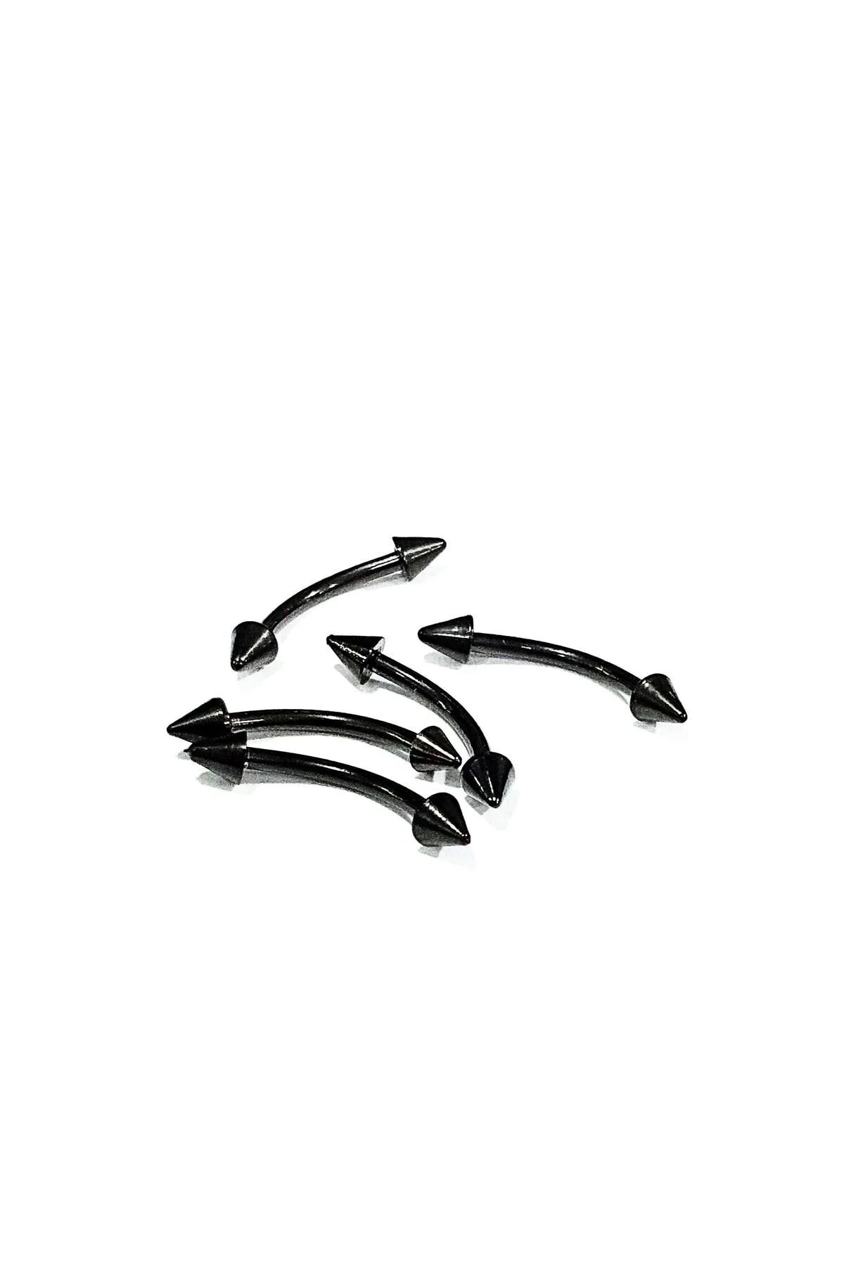 Çift Ok Figürlü "eyebrow, Rook" Spike Kavisli Kaş Piercing (ORJİNAL CERRAHİ ÇELİK, ÖZEL TASARIM) 2