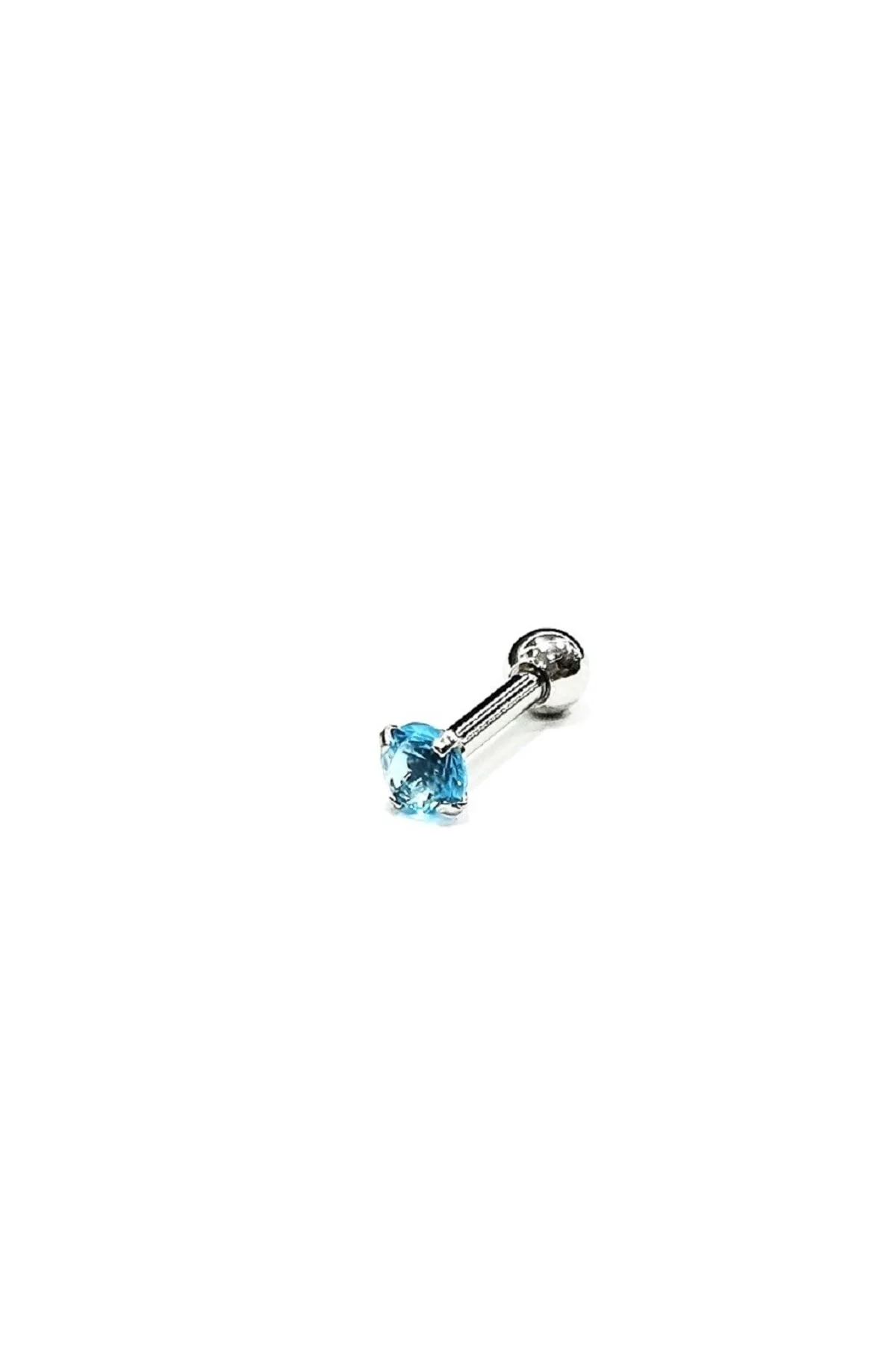 "AGB" Parıltı Taşlı 316L Cerrahi Çelik (Helix) & Burun Piercing 1