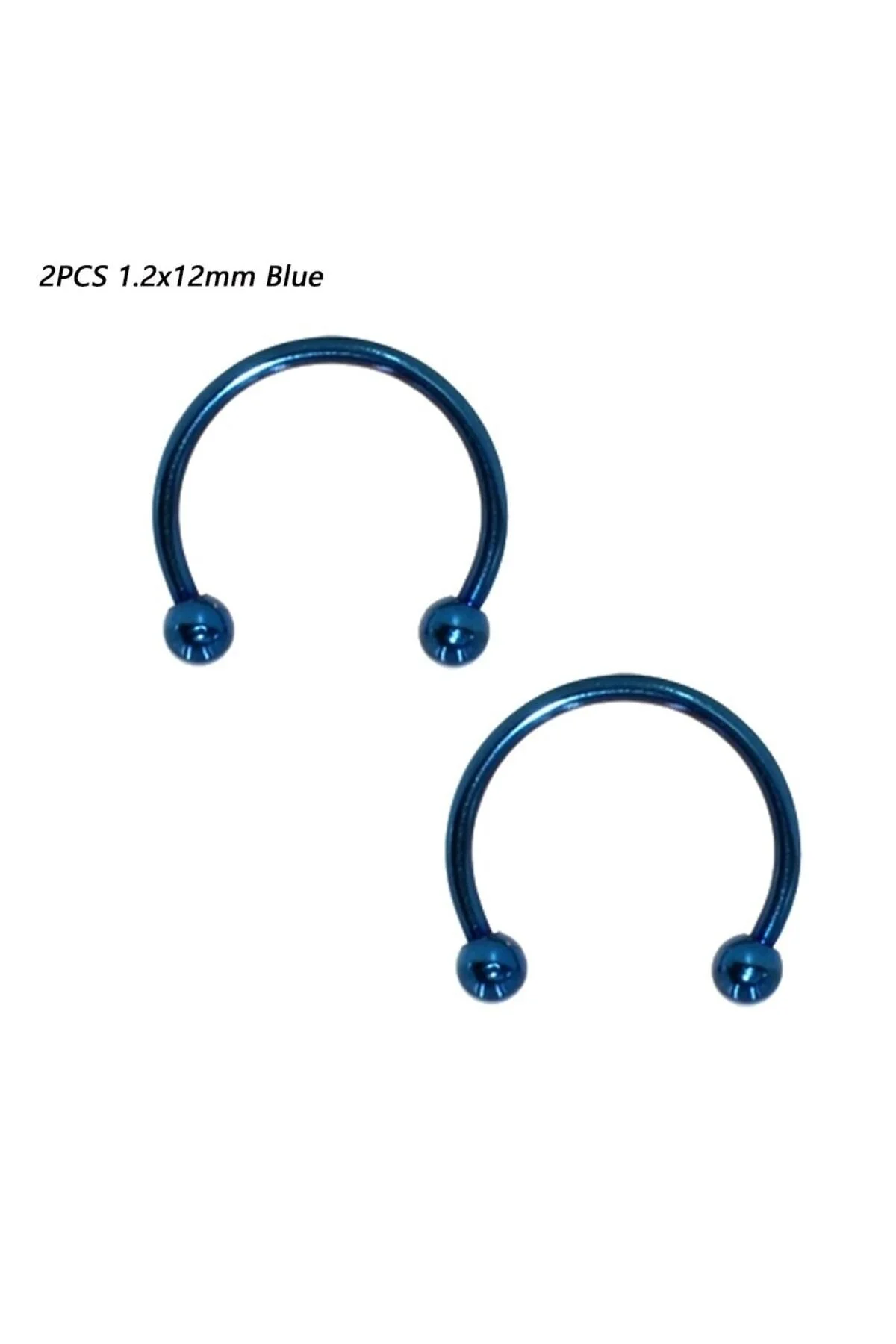 %100 Cerrahi Çelik "septum, Nose, Helix" "burun, Dudak, Kıkırdak" Yarım Halka Piercing 5