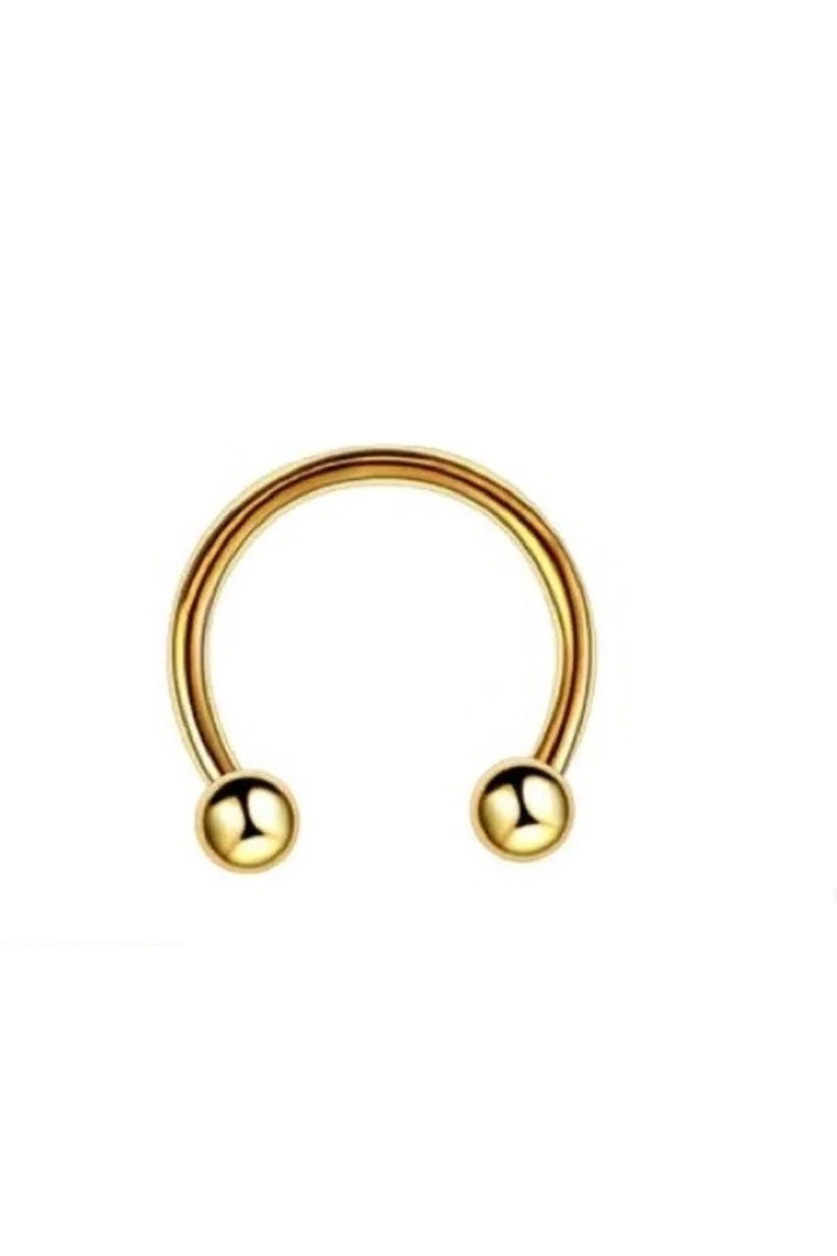 %100 Cerrahi Çelik "septum, Nose, Helix" "burun, Dudak, Kıkırdak" Yarım Halka Piercing 1