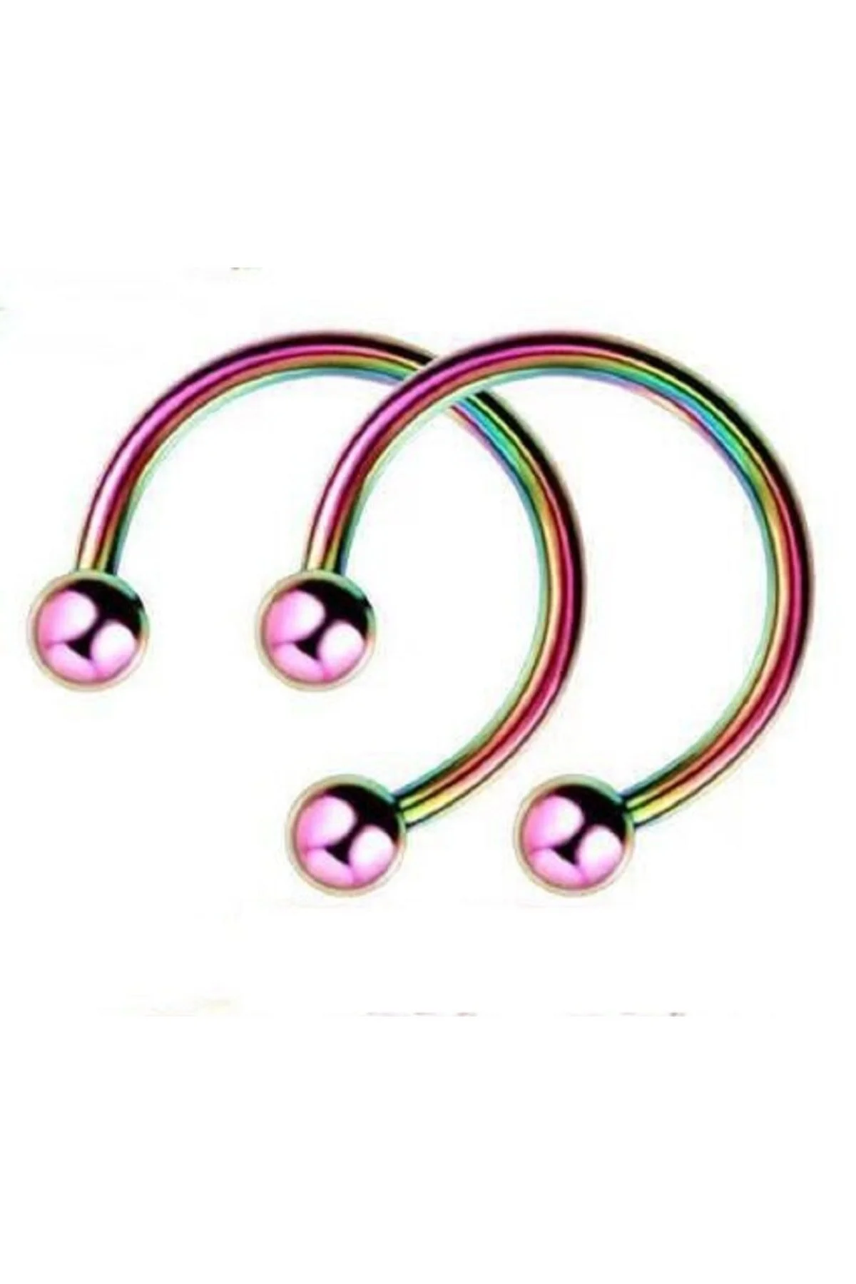 %100 Cerrahi Çelik Sertifikalı "septum, Nose, Helix" "burun, Dudak, Kıkırdak" Yarım Halka Piercing 2