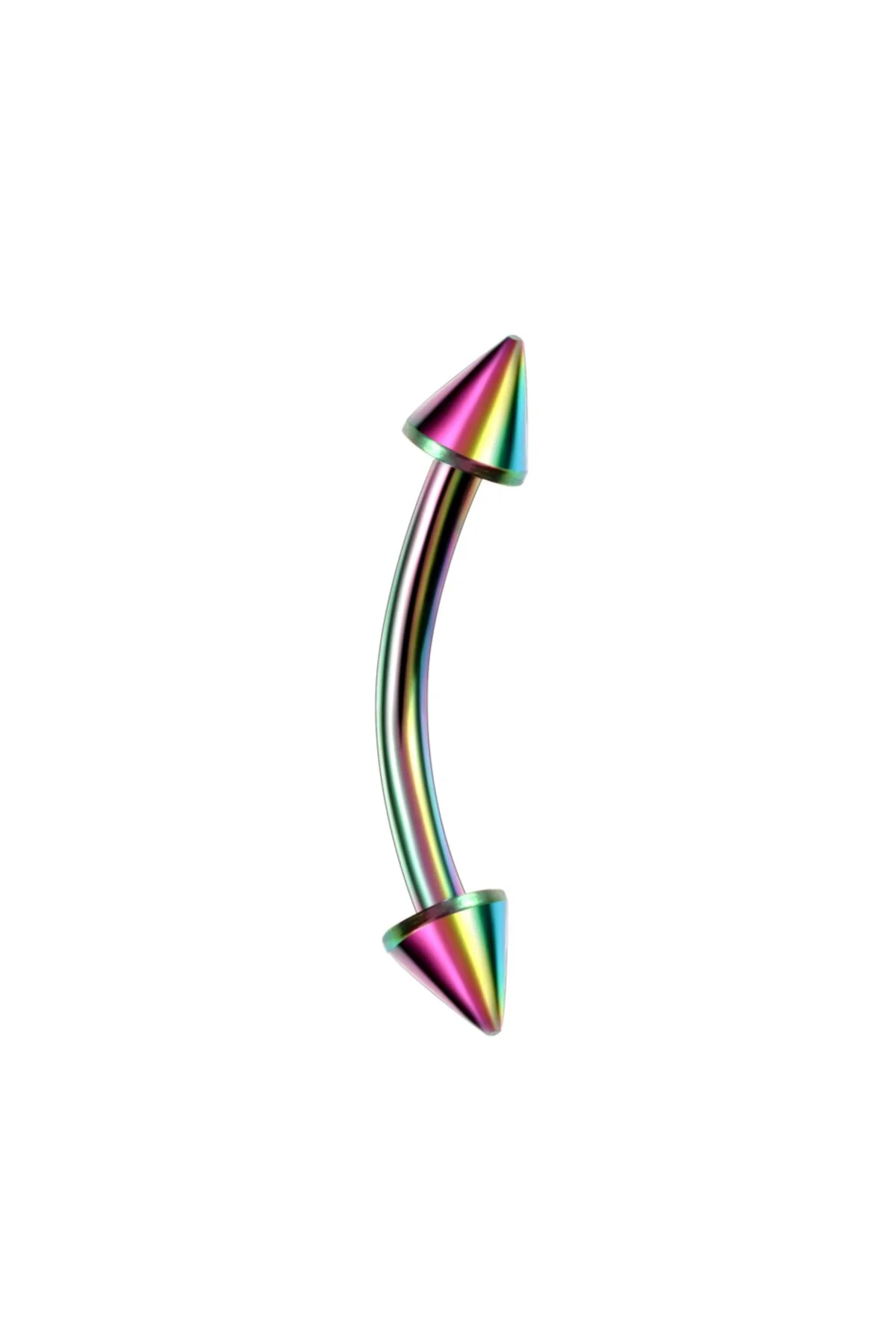 Çift Ok Figürlü "eyebrow, Rook" Spike Kavisli Kaş Piercing (ORJİNAL CERRAHİ ÇELİK, ÖZEL TASARIM) 2