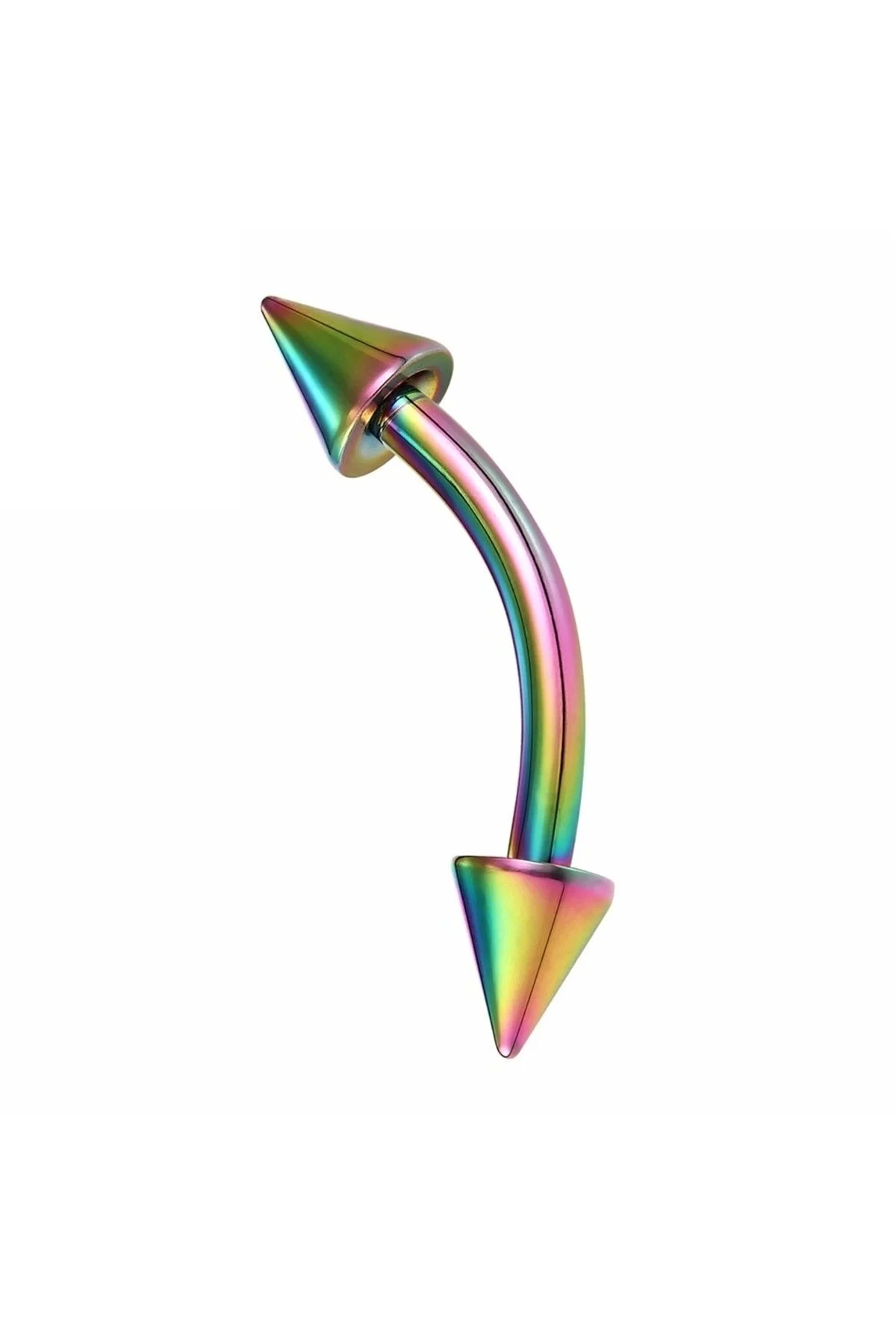 Çift Ok Figürlü "eyebrow, Rook" Spike Kavisli Kaş Piercing (ORJİNAL CERRAHİ ÇELİK, ÖZEL TASARIM) 3