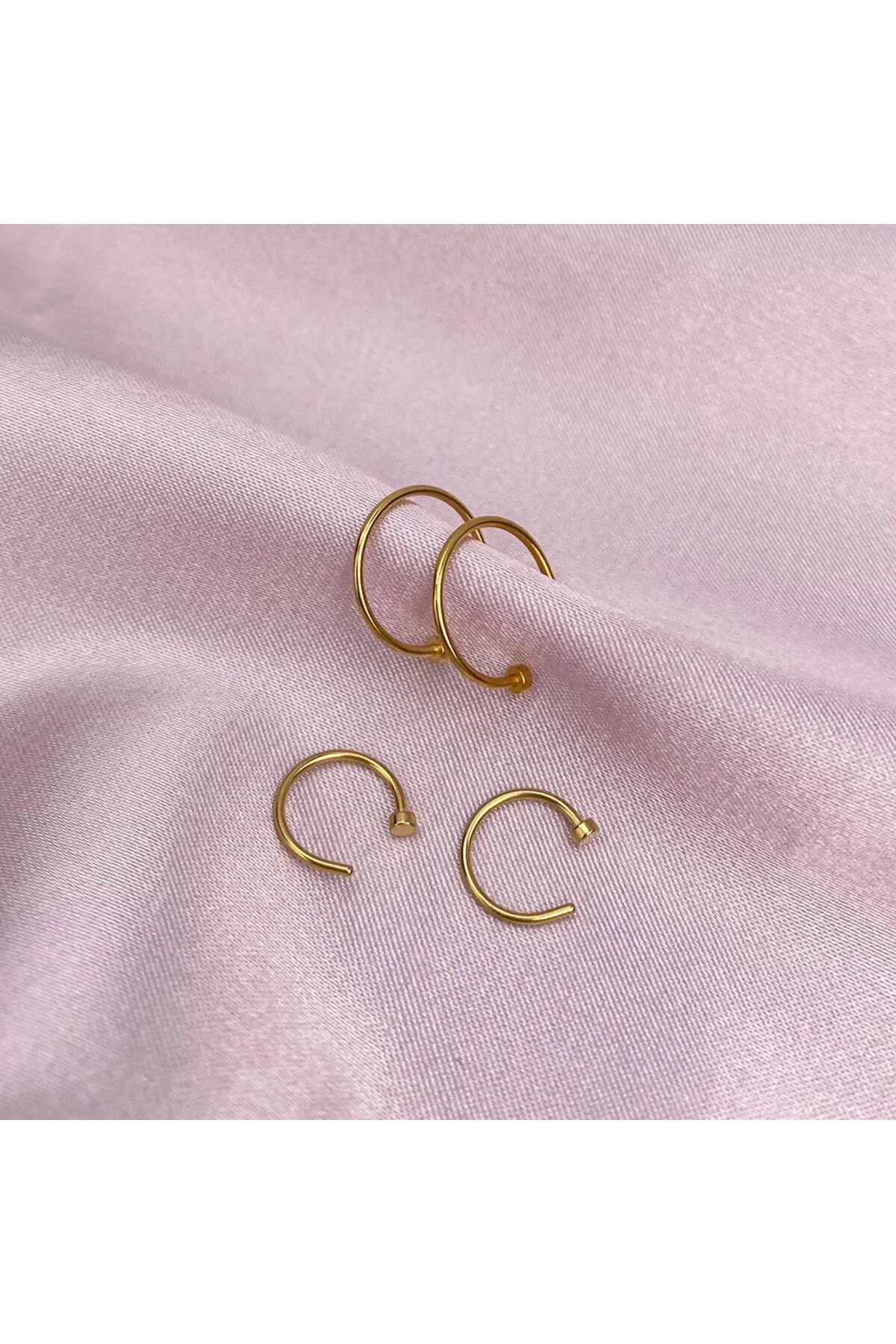 %100 G23 Titanyum "septum, Nose, Helix" "burun, Dudak, Kaş, Kulak" Yarım Halka Sabit Köşeli Hızma 7