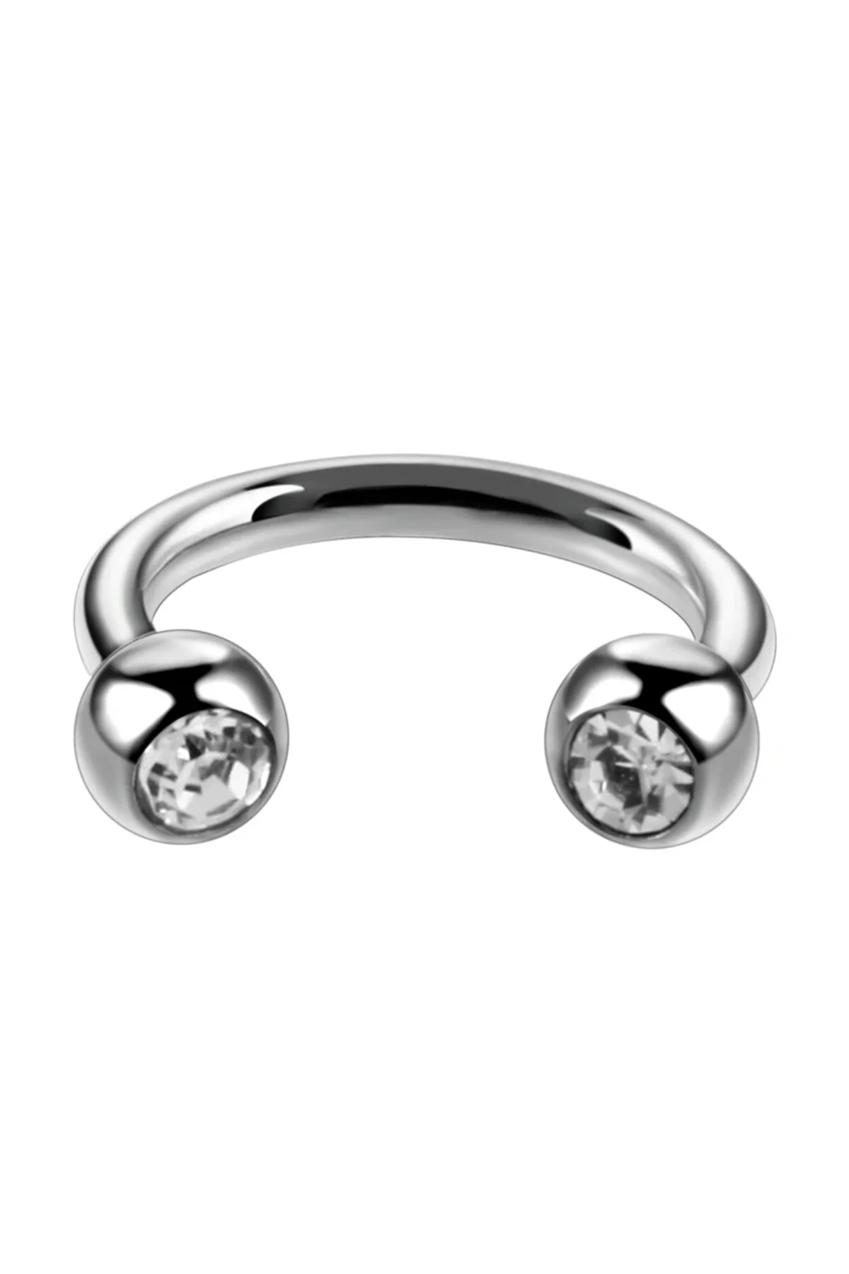 TaşlI "septum, Nose, Helix" Nokta Figürlü Yarım Halka Piercing (%100 Cerrahi Çelik) 5