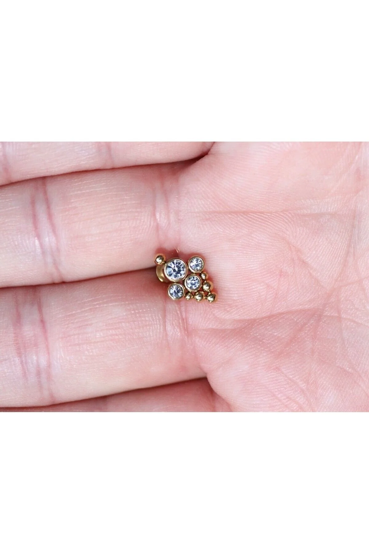"AGB" Özel Taşlı Uçurtma Figürlü Aksesuarlı Kulak, Kıkırdak, Helix & Tragus Piercing 2