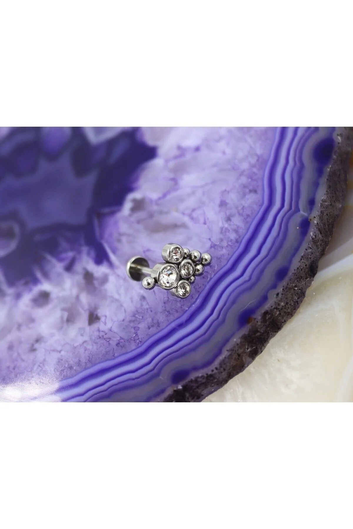 "AGB" Özel Taşlı Uçurtma Figürlü Aksesuarlı  Kulak, Kıkırdak, Helix & Tragus Piercing 2