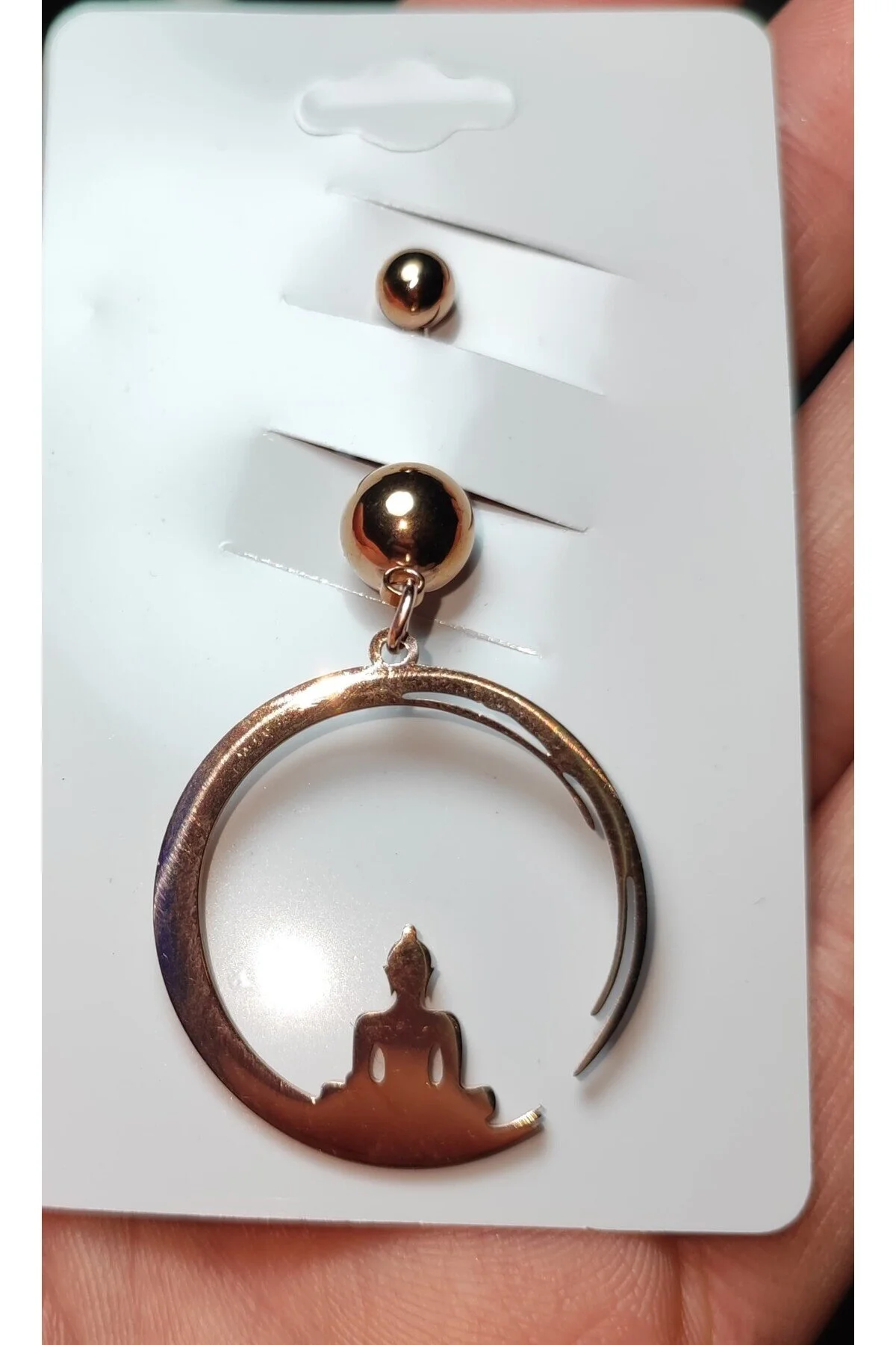 HAYVAN FİGÜRLÜ "SİNGLE", "BELLY"  Göbek Piercing (%!00 CERRAHİ ÇELİK) 1