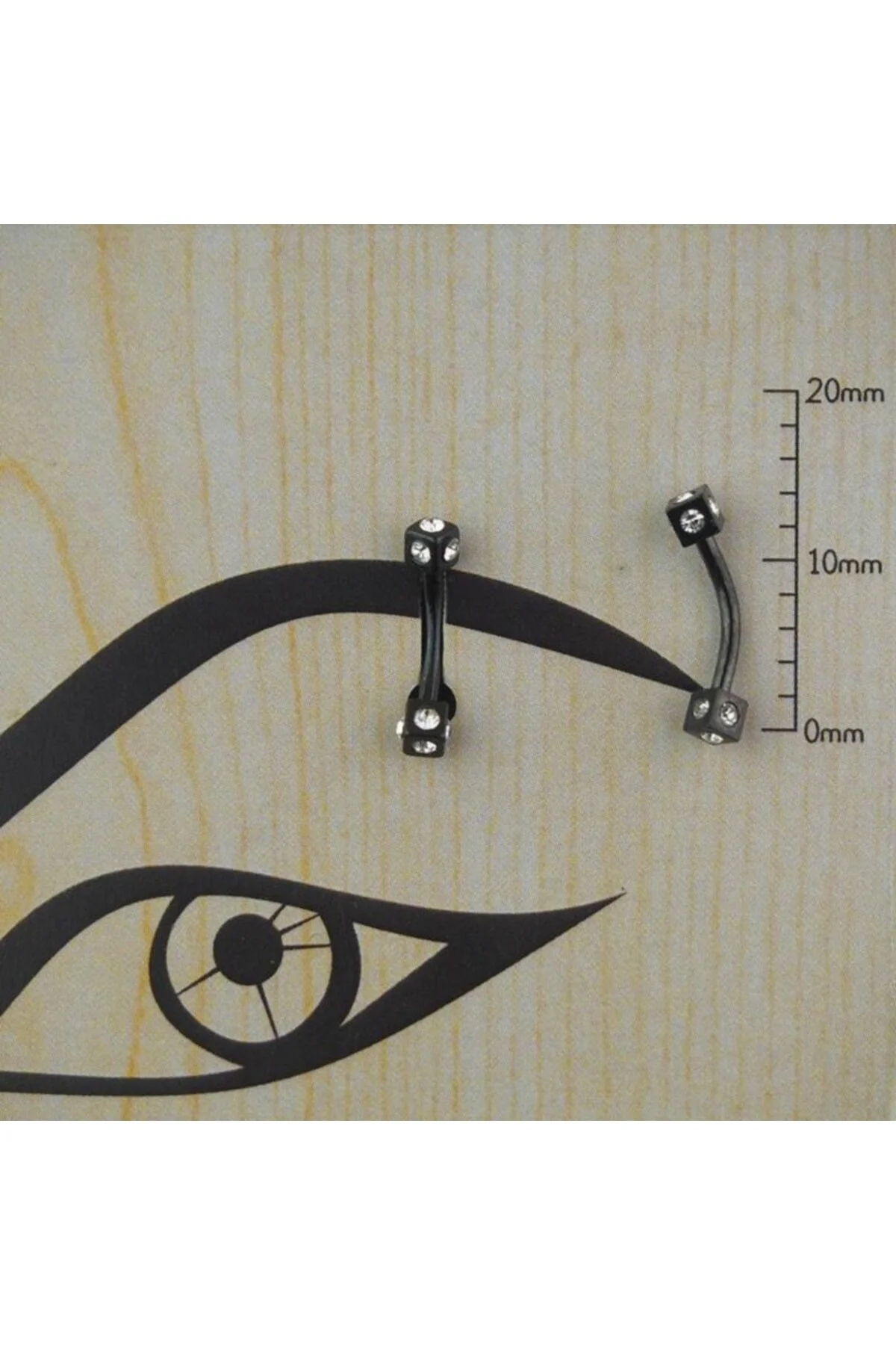 Minimal Kavisli 316L Çelik Kaş (Eyebrow), Rook & Piercing 1