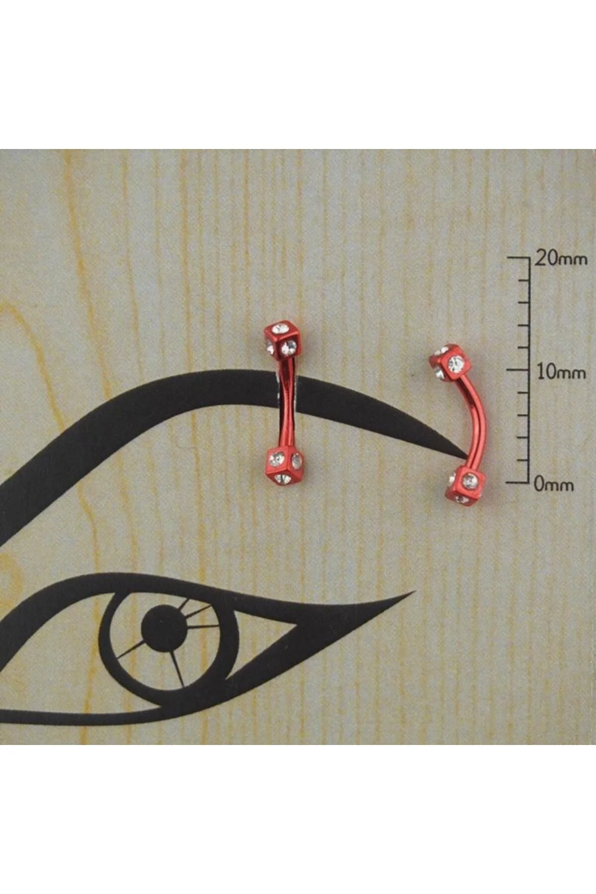 Minimal Kavisli 316L Çelik Kaş (Eyebrow), Rook & Piercing 1
